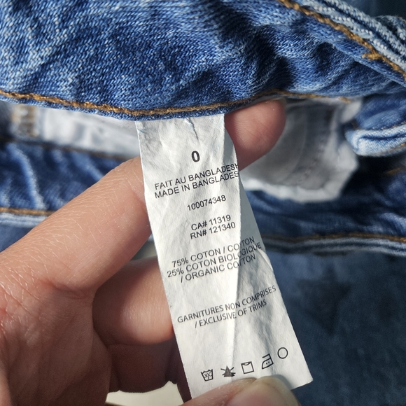 GARAGE Wide Leg Star Print Denim W 24 / Size 0 - Picture 9 of 9